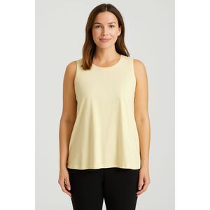 Eileen Fisher Sleeveless Cream Tank Top | Size S